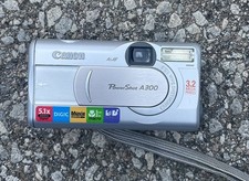 Vintage Canon PowerShot A300 3.2MP, 5.1x Zoom Digital Camera Working PC1045