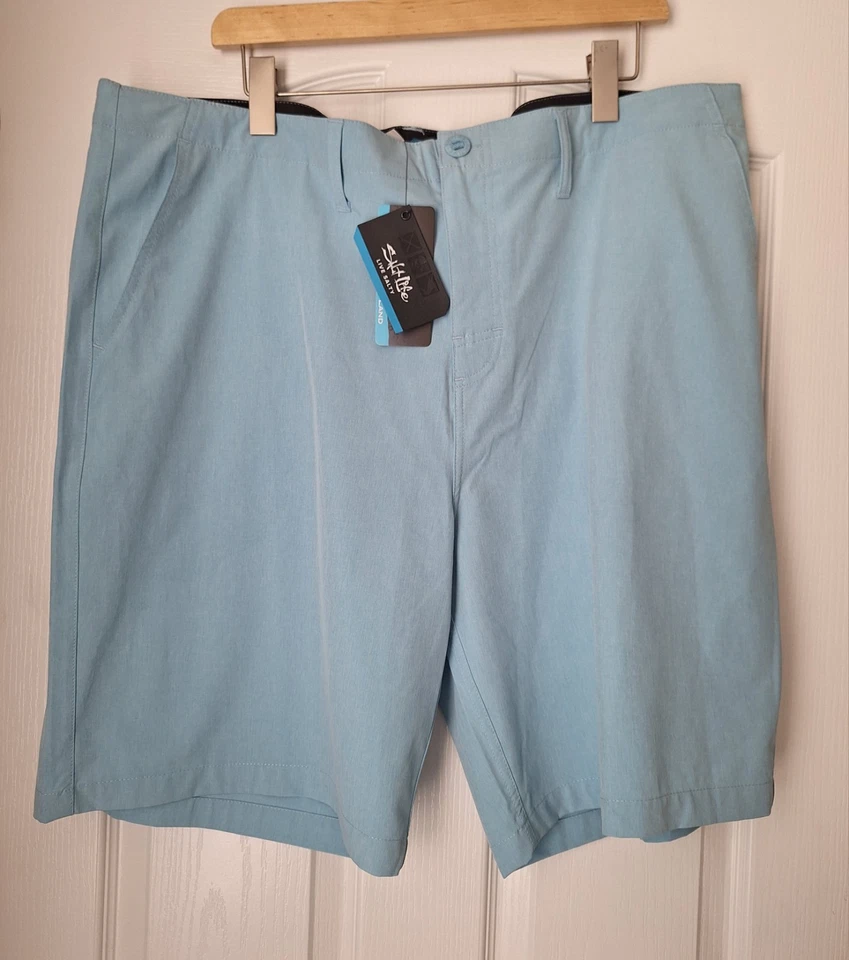 Salt Life Men's Hybrid Shorts Sz 42 Quick-Dry Ultra-Light Blue In Water/On Land - Изображение 3 из 4