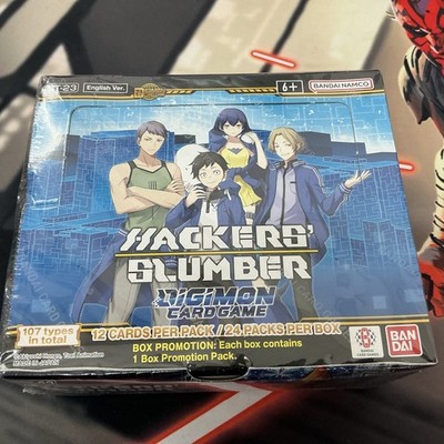 Digimon Hackers' Slumber Booster Box Factory Sealed BT-23  English Free Shipping