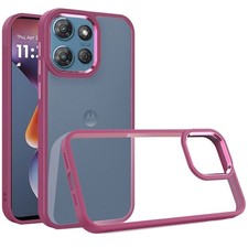 For Moto G 2025/2026/G Play 2026 Case with Metallic Buttons  Tempered Glass