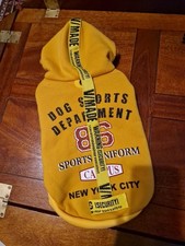 HUKA gelber Hundepullover Hoodie Gr. S Neu Pullover Kapuzenpullover