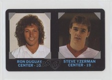 1985-86 7-Eleven NHL Collectors' Series Ron Duguay Steve Yzerman #5 HOF 1d0j