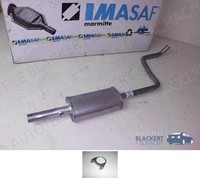Imasaf Auspuff Mitteltopf für Smart+Mitsubishi Forfour/Colt IV 1.1 + 1.3 2004-