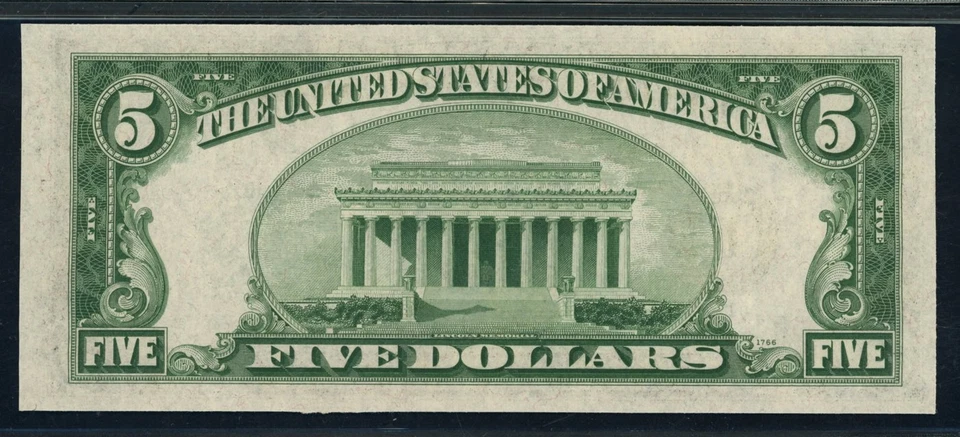 1934C $5 Atlanta Federal Reserve Note Julian / Snyder PMG Choice Uncirculated 64 - Image 2 of 2