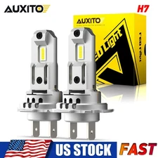 AUXITO LED High/Low Beam Conversion Kit H7 Bulbs Super Bright 6500K Plug&Play 2x