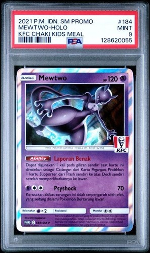 Pokemon Mewtwo 184/SM-P KFC Kentucky Pollo Fritto Carta Promo PSA 9 - Foto 1 di 3