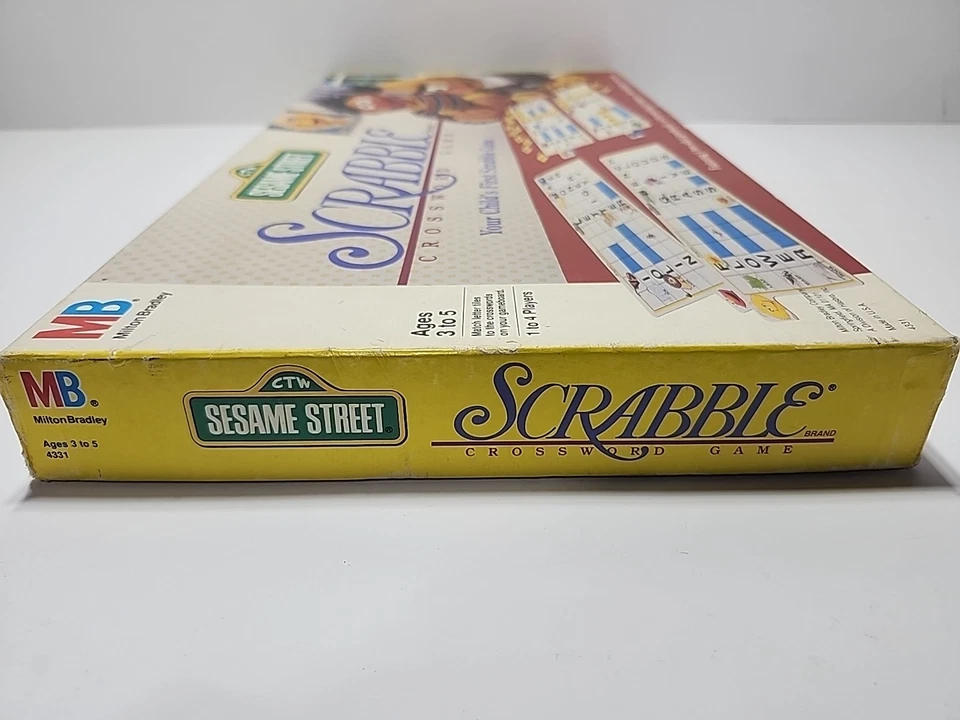 Vintage Sesame Street Scrabble Child Crossword Game 1992 Milton Bradley #4331 - Image 2 of 4