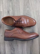 Clarks Extra Light Brown Shoes UK Size 7.5 Lace Up Leather