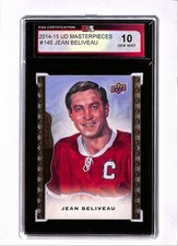 2014-15 Upper Deck Masterpieces Jean Beliveau KSA 10 (Free Shipping $100+) BCGA6