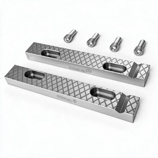 BZBMGMO 5-1/2" x 3/4" Steel Vise Jaws Fits Craftsman Fuller Columbia Gray Vise