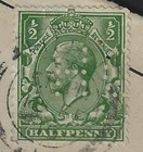 1915 GB Perfin Folded Letter - "HC" - Hull Corporation - Telephone Statement — photo 3
