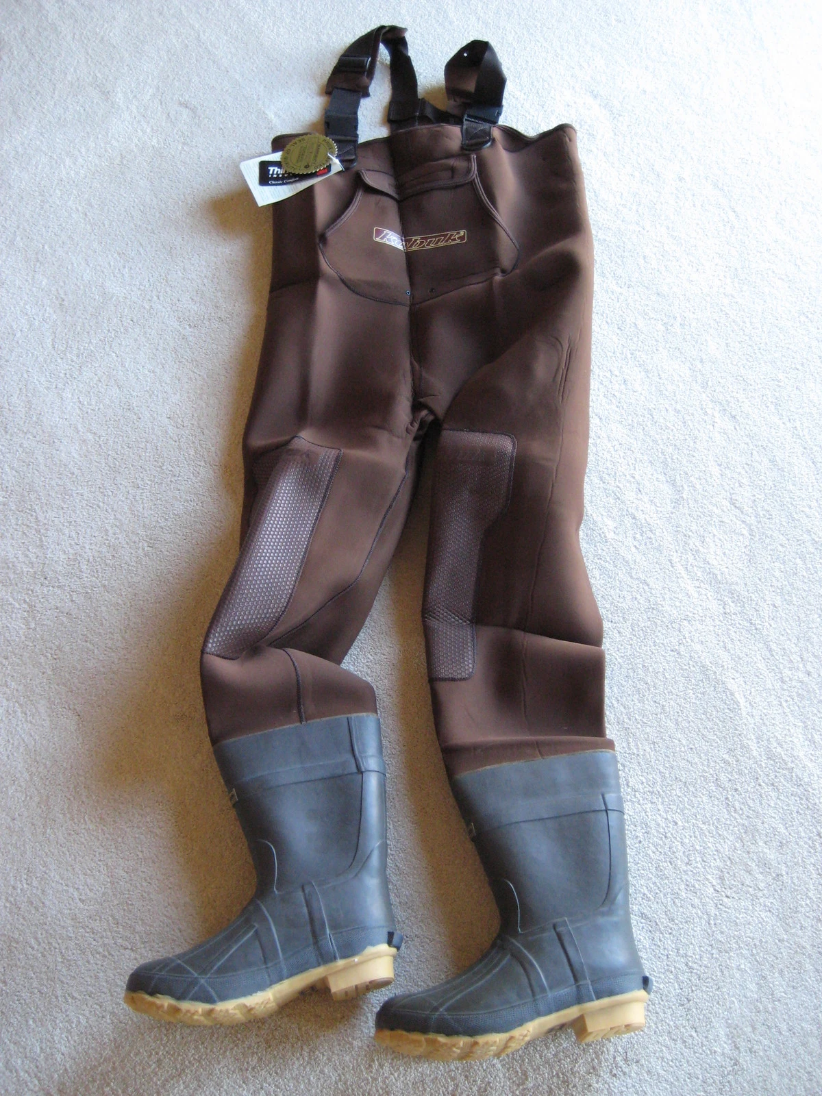 New Men Kobuk Brown Neoprene Fishing/Hunting Wader Lug Sz 13 Regular