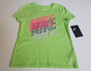 pink and lime green nike shirt