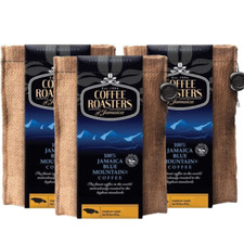 100 Jamaica Blue Mountain Coffee 8oz Whole Beans- Coffee Roasters -Pack of 3
