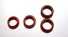 Ring aus echter Koralle Schaumkoralle, 6 mm dick, Korallenring, kleine Größen