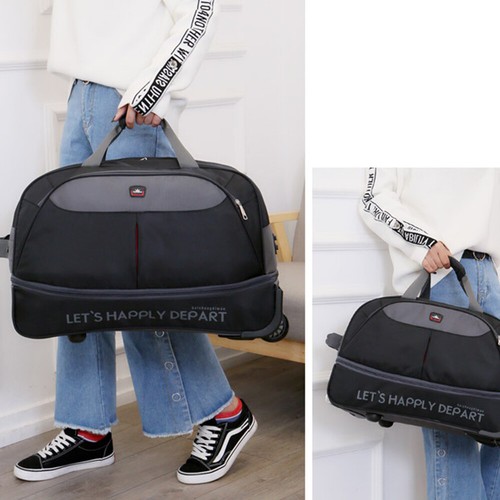 Upgrade Rolling Duffel Bag w/ Wheels Trolley Travel Bag Waterproof & Expandable - Picture 19 of 30