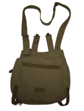 Khaki Vintage Hungarian Messenger Bag Canvas Purse Sack Military Gas Mask Army