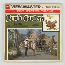 Busch Gardens BOMA Tampa Florida GAF View-Master Packet A-957 Exc. Cond