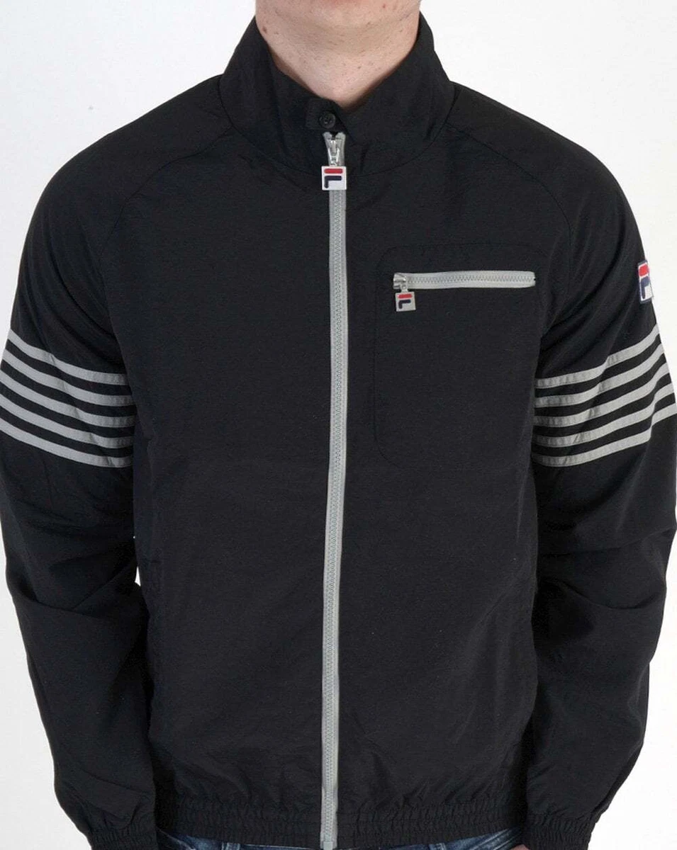 Fila teddy top jacket black