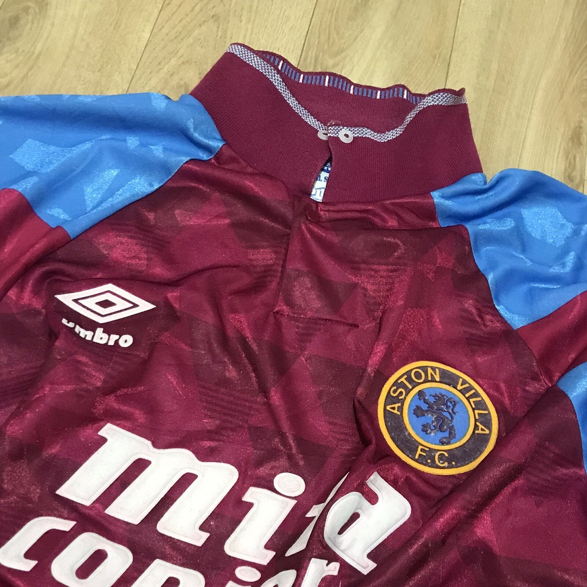 ASTON VILLA FOOTBALL SHIRT 1990/1992 HOME JERSEY soccer