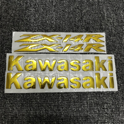 Zx14r Fairing Kit 3D Fuel Tank Emblem Decals For ZX-14R / ZZR1400