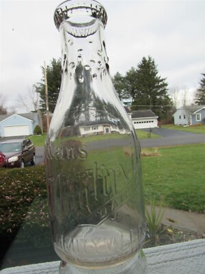 TREQ Milk Bottle Evans Amityville Dairy Inc Amityville NY SUFFOLK COUNTY Deposit