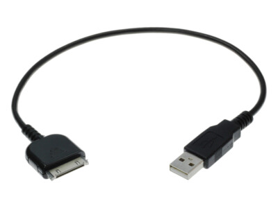 USB-Daten-Ladekabel für iPod, iPhone + iPad. DockConnector. 10, 20, 30cm.
