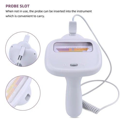 Misuratore di livello 2 in 1 qualità acqua PH cloro PC-104 strumenti digitali piscina nuovo - Foto 4 di 6