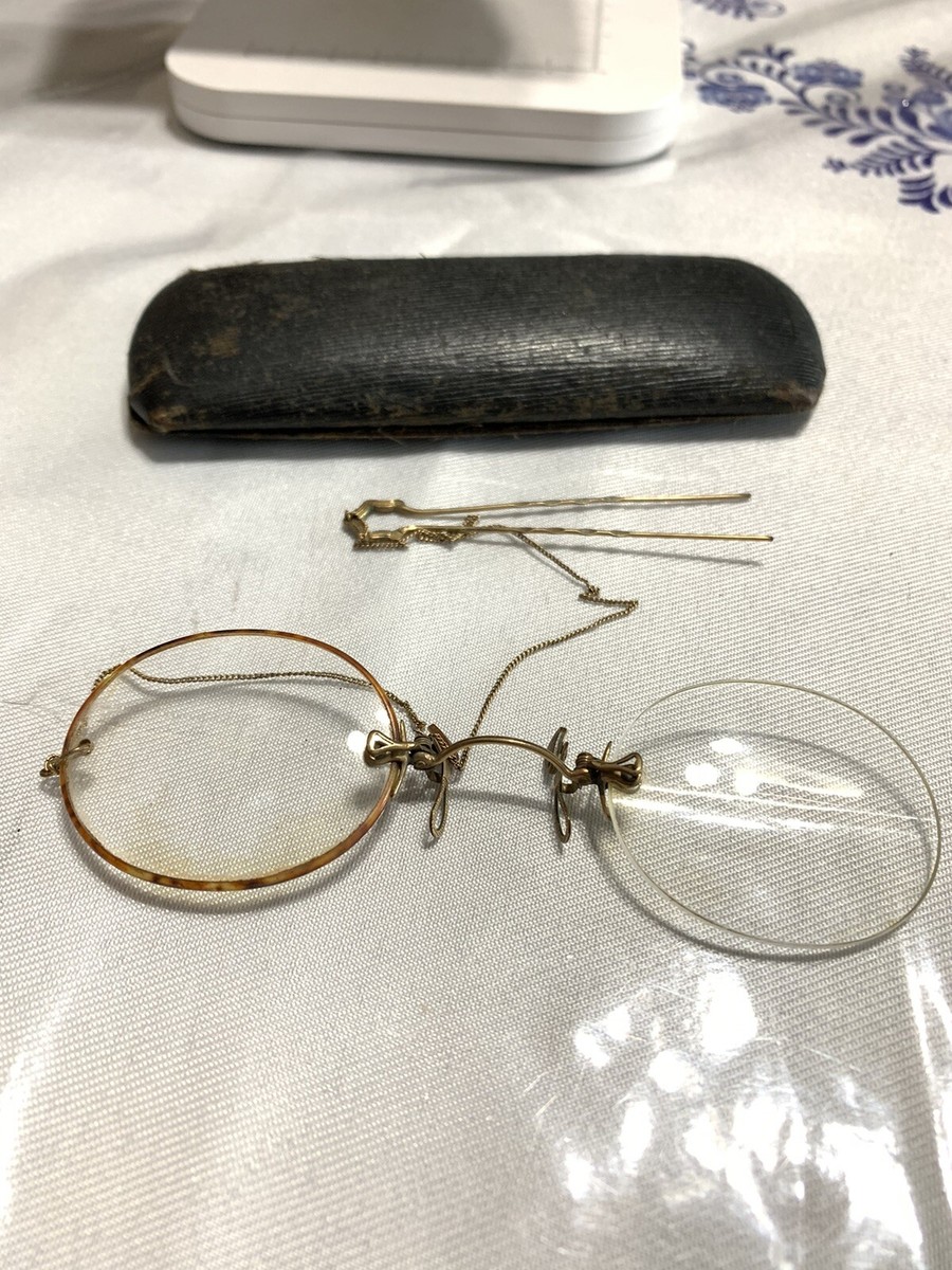 Antique Spectacles / Eyeglasses w/ Metal Case T.J.O. Co. | eBay display picture 2