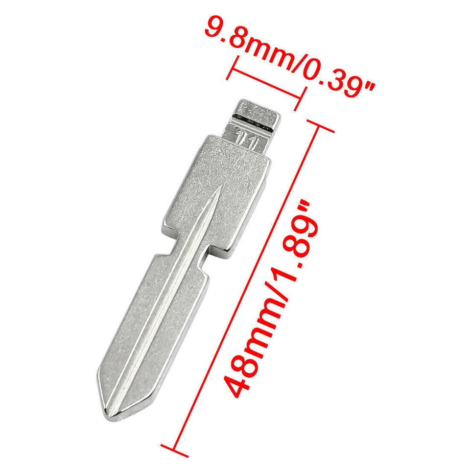 5pcs Flip Remote Folding Key Blank Blade for Mercedes Benz 126 124 W140 S320 - Imagem 2 de 3