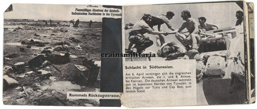 Orig. UK Flugblatt für DAK Soldaten Afrika Rommel El Alamein Tobruk Malta 1942 - Bild 2 von 7
