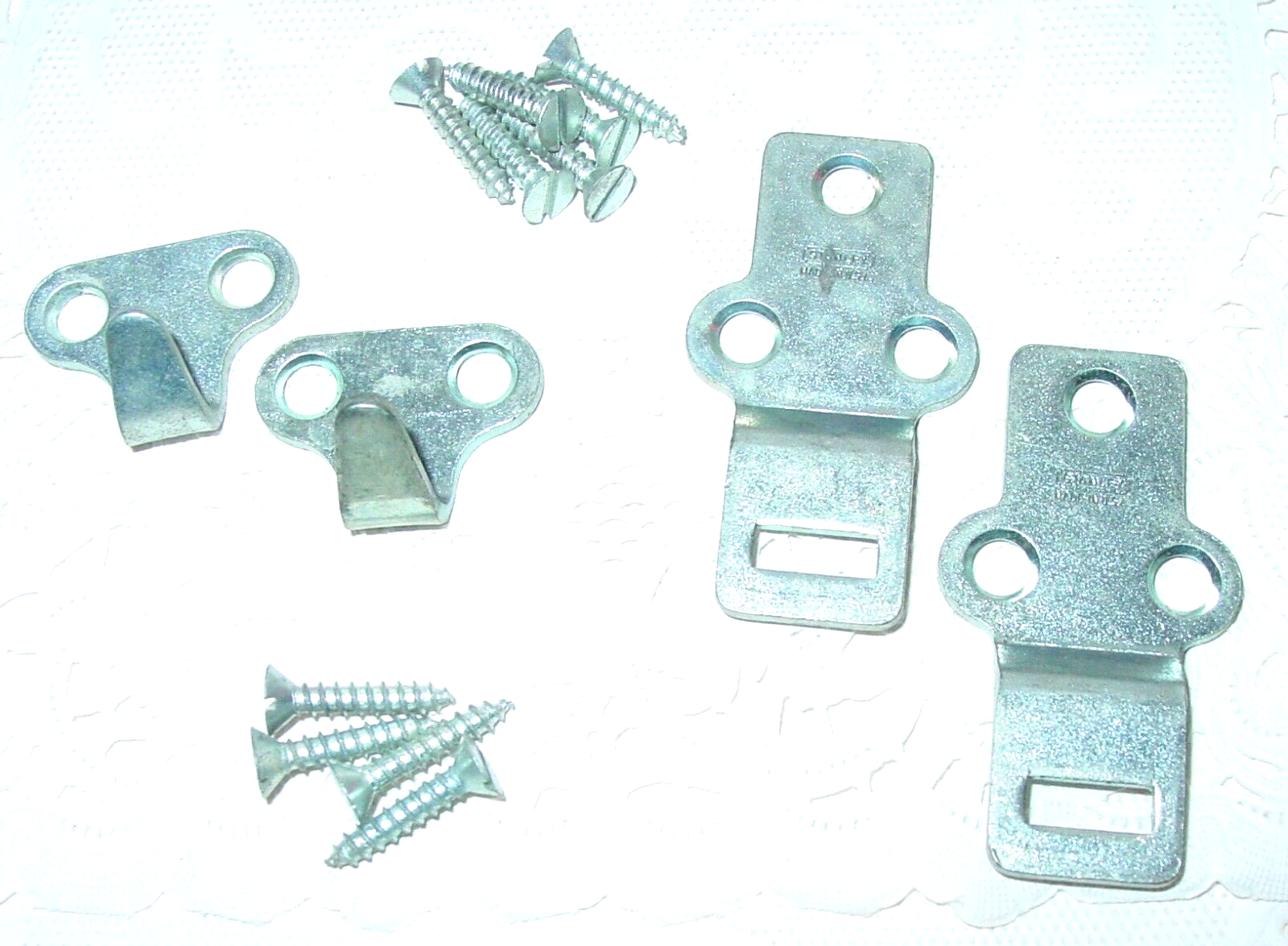 2 Screen Storm Window Sash Hangers Zinc Plated Vintage Stanley Hardware