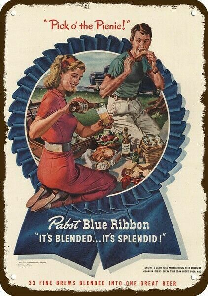 USA ビンテージ看板 Pabst Blue Ribbon BEER 【公式通販】