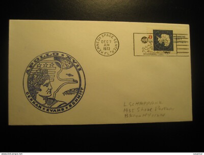 KENNEDY SPACE CENTER 1972 Apollo 17 Cernan Evans Schmitt Astronaut Space Spatial