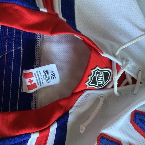 New York rangers hockey jerseys with fight strap Used In Very Good Condition - Picture 3 of 7