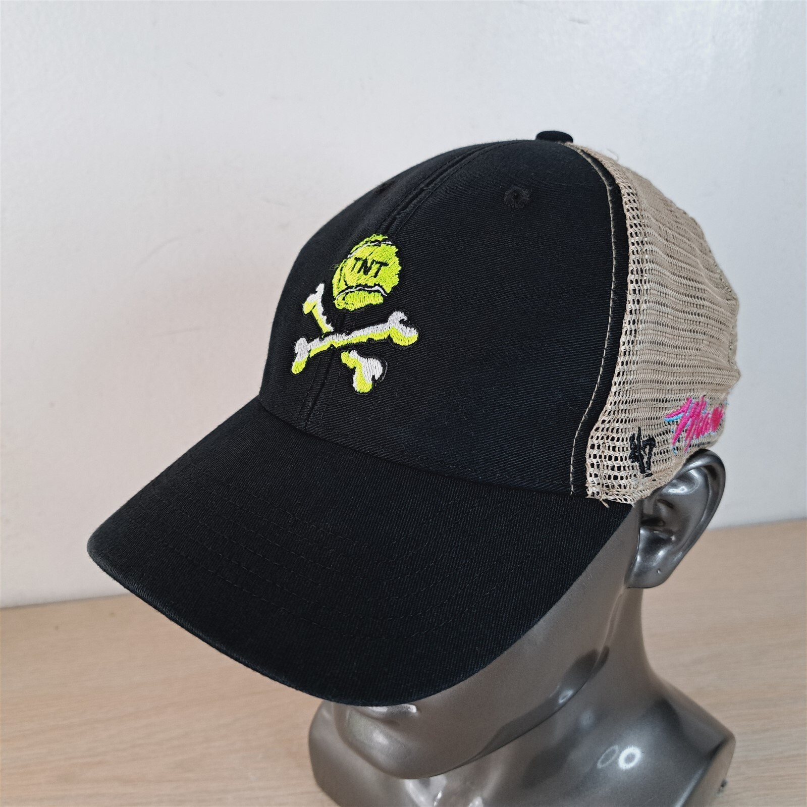 TNT BALL/CROSSBONES ADJUSTABLE SNAPBACK TRUCKER/M… - image 3