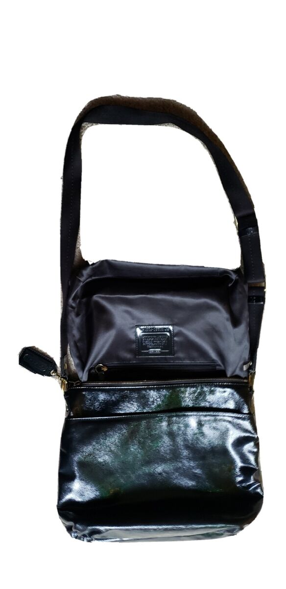 COACH POPPY M1280-F22147 BLACK PATENT LEATHER SMALL COACH POPPY M1280-F22147 BLACK PATENT LEATHER SMALL