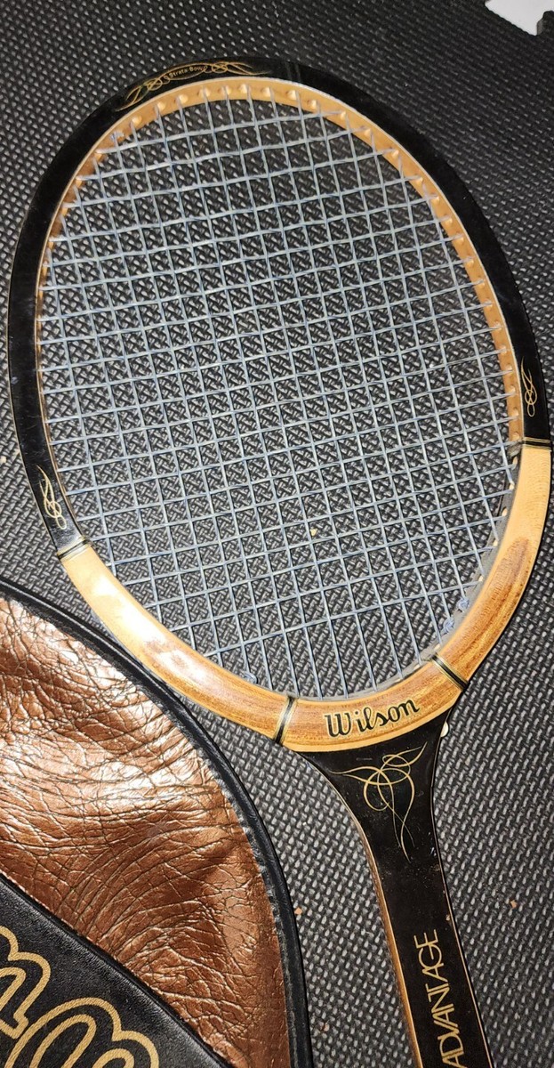 Wilson ADVANTAGE ビンテージ アンティーク Vintage Wilson Advantage Wooden Tennis Racket, Light 4 1/4 w