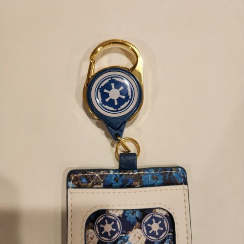 Loungefly Disney Star Wars Darth Vader Blue Retractable Lanyard ID Holder NEW - Picture 8 of 11