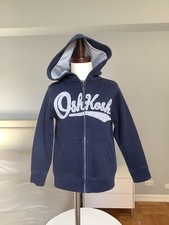 OshKosh B'gosh Boys Zip Warm Navy Hooded Sweatshirt Navy Sz 4/5
