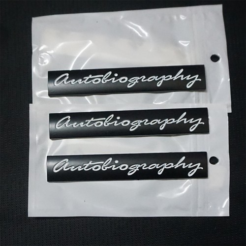 1PC Matte Black White autobiography Metal Badge Sticker Decal Emblem Turbo Grand - Picture 4 of 17