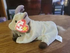 Goatee the Goat 1998 TY Beanie Baby Plush Tan Goat Vintage Plush Stuffed Animal