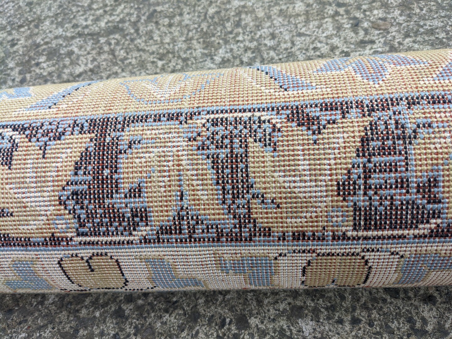 Unique Loom Heriz Collection 9' x 12' Navy Area Rug Jute Backing 0219A