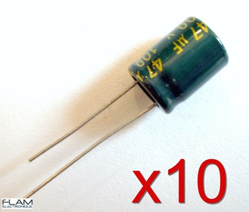 10 Condensateurs à Film MKT Arcotronics 5,6µF 100V DC - Référence R60ER4560ZC00J, Neufs