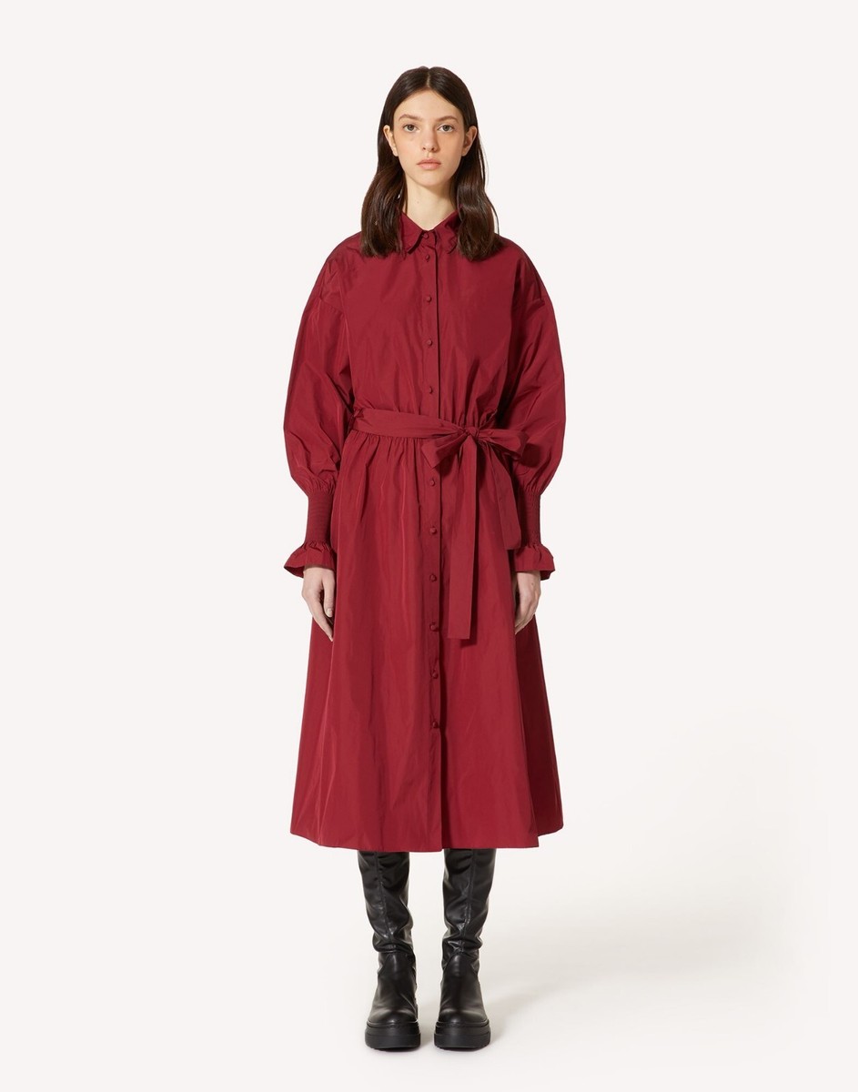 RED VALENTINO SIZE 38IT 2US WOMEN'S SHIRT DRESS IN TAFFETA