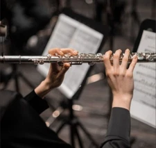 NEW Engraved MILLBROOK SILVER CONCERT CLOSED HOLED FLUTE 