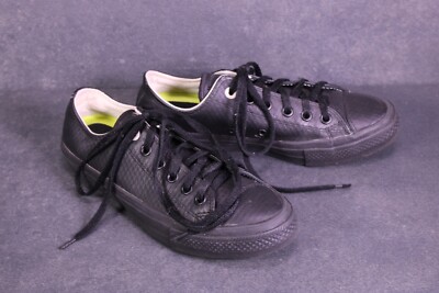 Converse Sneaker Chuck Taylor II OX Sportschuhe Gr. 39 schwarz Leder BC1487