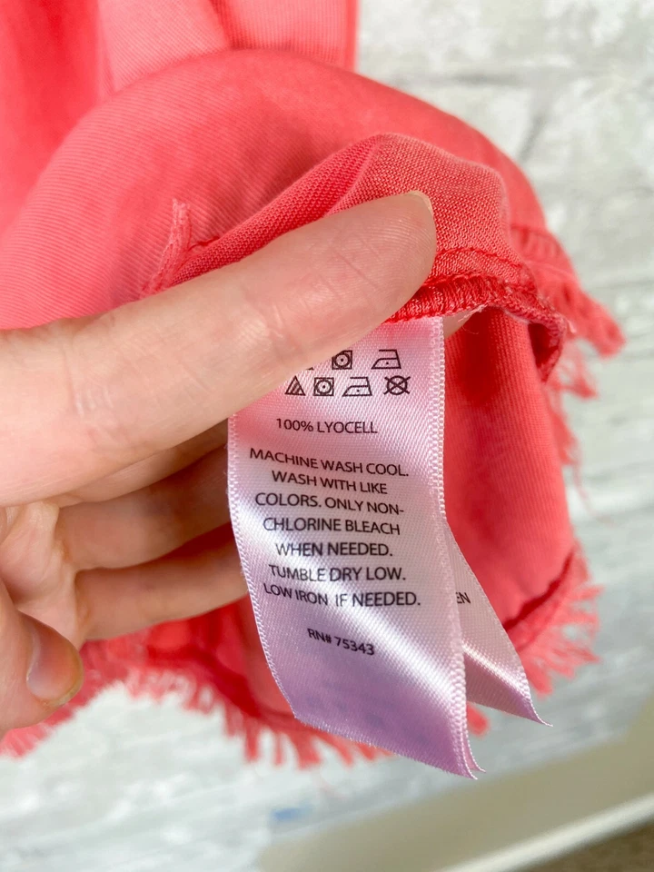 C&C CALIFORNIA TANK TOP SLEEVELESS KEYHOLE BACK FADED CORAL SUPER CUTE SZ S - Image 3 of 3