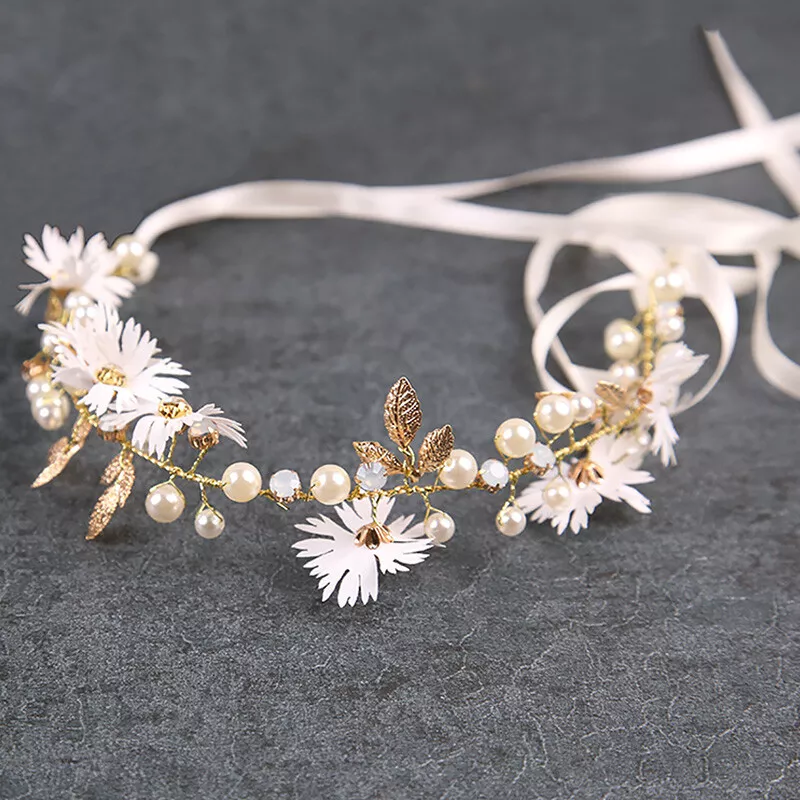 Women Flower Crown Headband Wedding Party Garland Hair Band