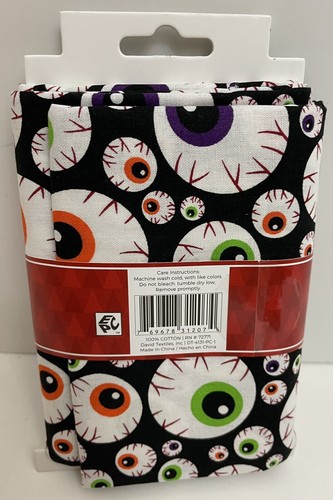 Seasonal Fabric 1-Yard Precuts Eyeballs 100% Cotton 36x44 Halloween - Picture 2 of 2